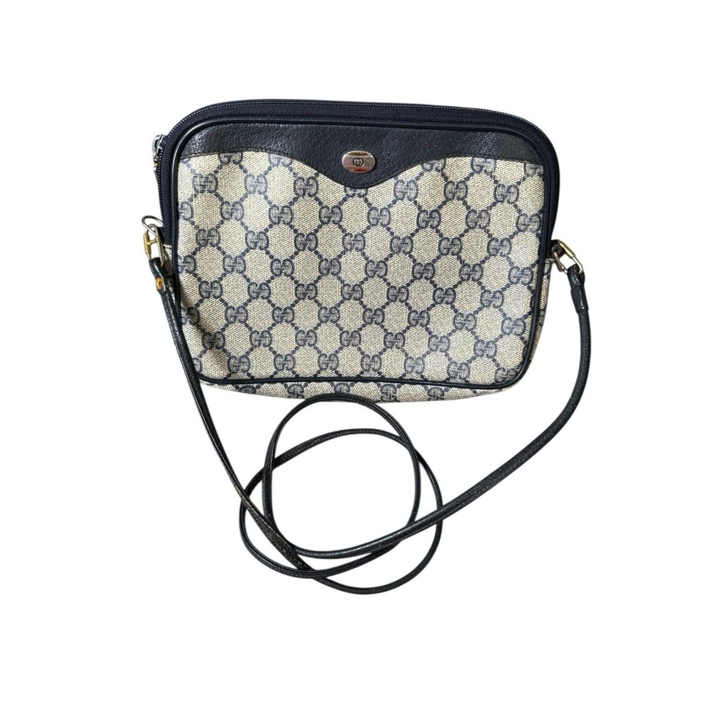 Gucci‎ Crossbody Bag Womens Small Blue Fair GG Supreme Monogram 89.02.068